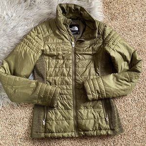 The North Face Olive Green Quilted Jacket